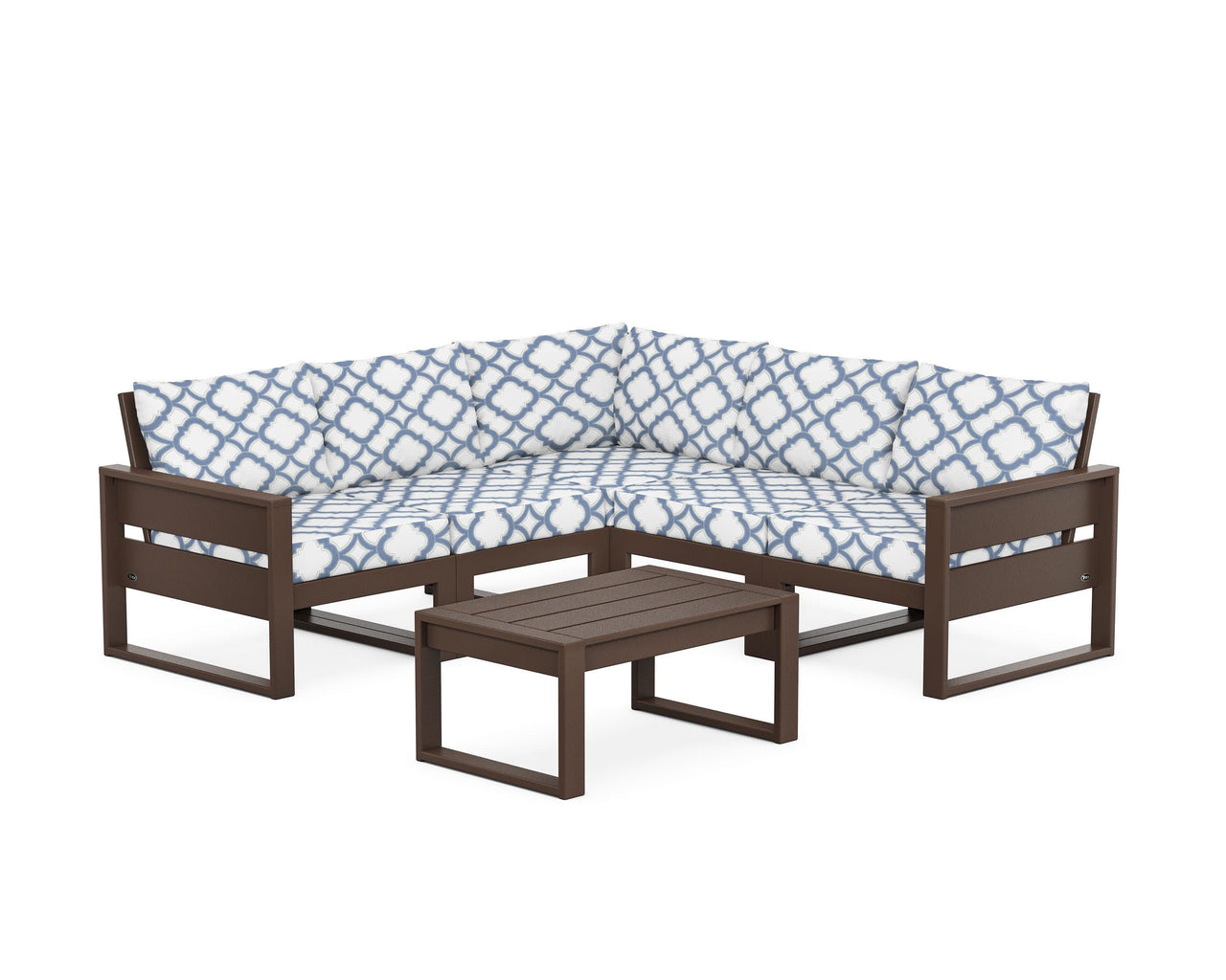 Trex Eastport 6-Piece Deep Seating Sectional + Coffee Table Set