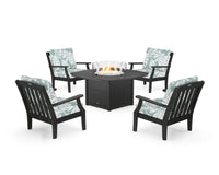 Thumbnail for Trex Yacht Club 5-Piece Deep Seating Set with Fire Pit Table