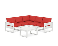 Thumbnail for Trex Eastport 6-Piece Deep Seating Sectional + Coffee Table Set