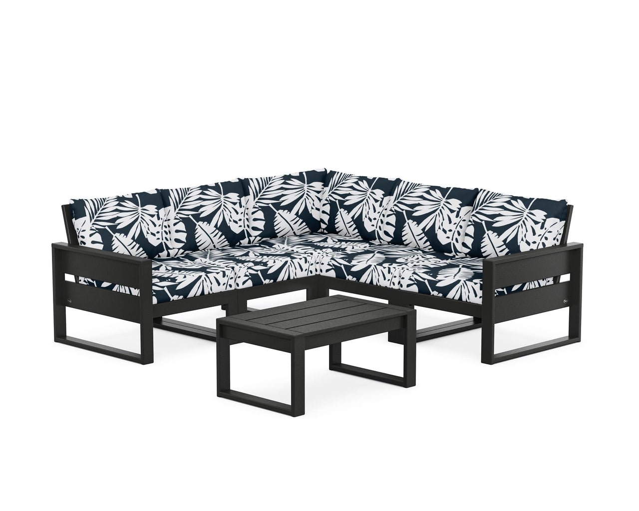 Trex Eastport 6-Piece Deep Seating Sectional + Coffee Table Set