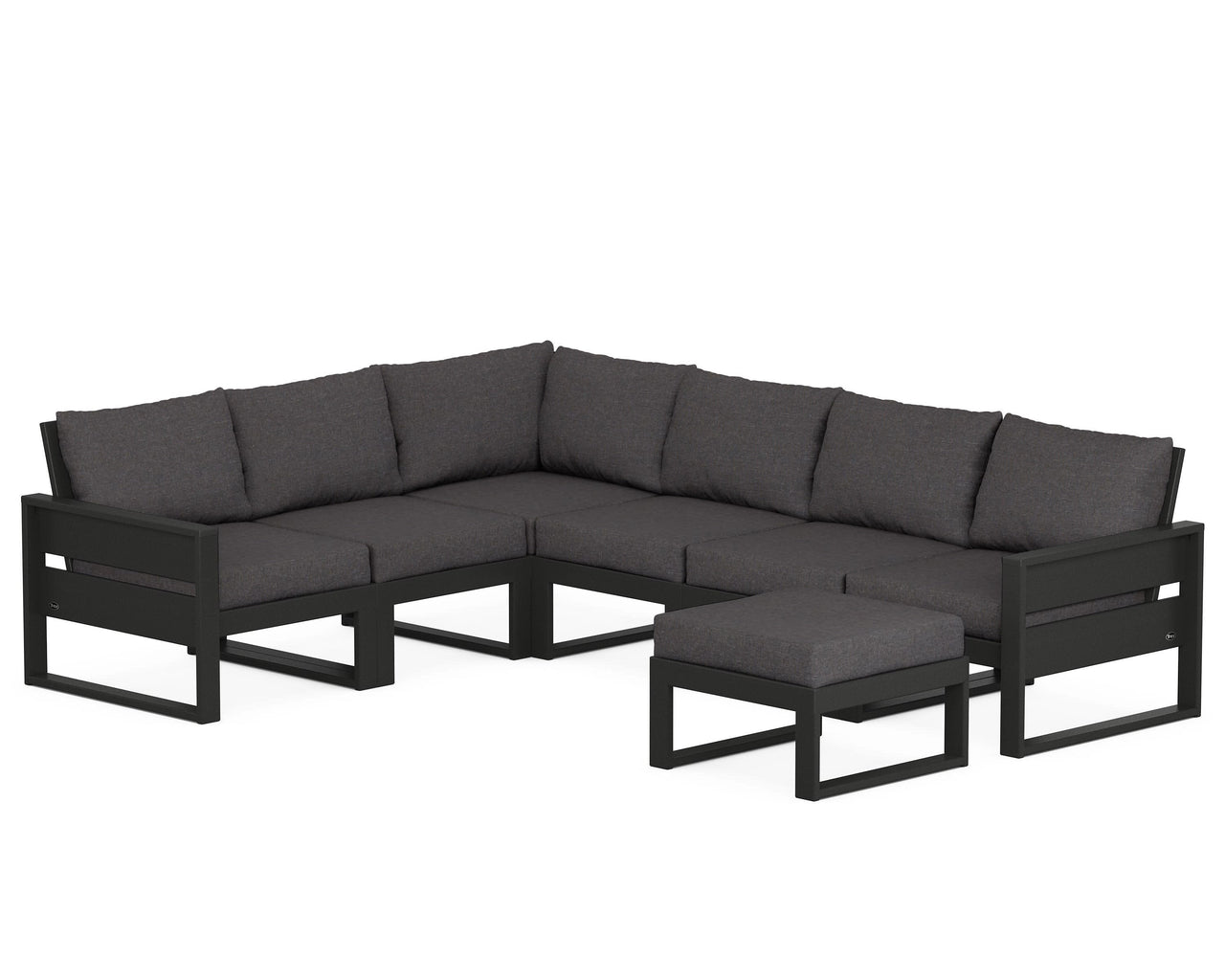 Trex Eastport 6-Piece Sectional with Ottoman