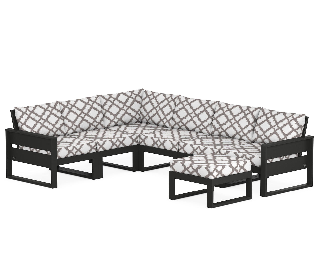 Trex Eastport 6-Piece Sectional with Ottoman