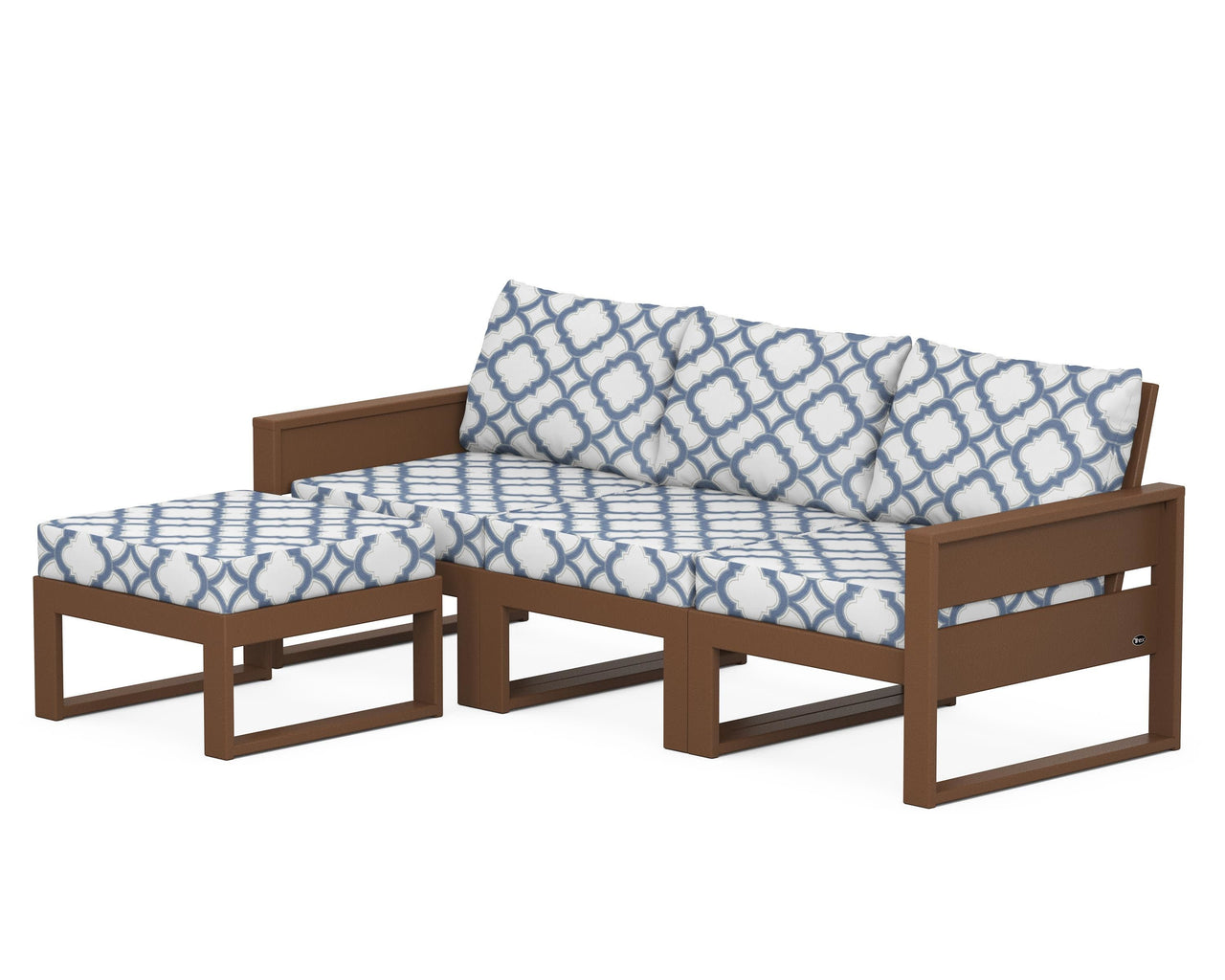 Trex Eastport 4- Piece Sectional with Ottoman