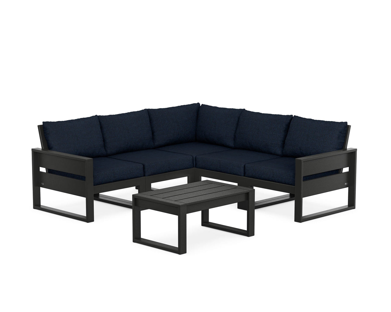Trex Eastport 6-Piece Deep Seating Sectional + Coffee Table Set