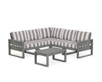 Thumbnail for Trex Eastport 6-Piece Deep Seating Sectional + Coffee Table Set