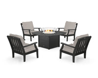 Thumbnail for Trex Yacht Club 5-Piece Deep Seating Set with Fire Pit Table