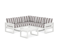 Thumbnail for Trex Eastport 6-Piece Deep Seating Sectional + Coffee Table Set