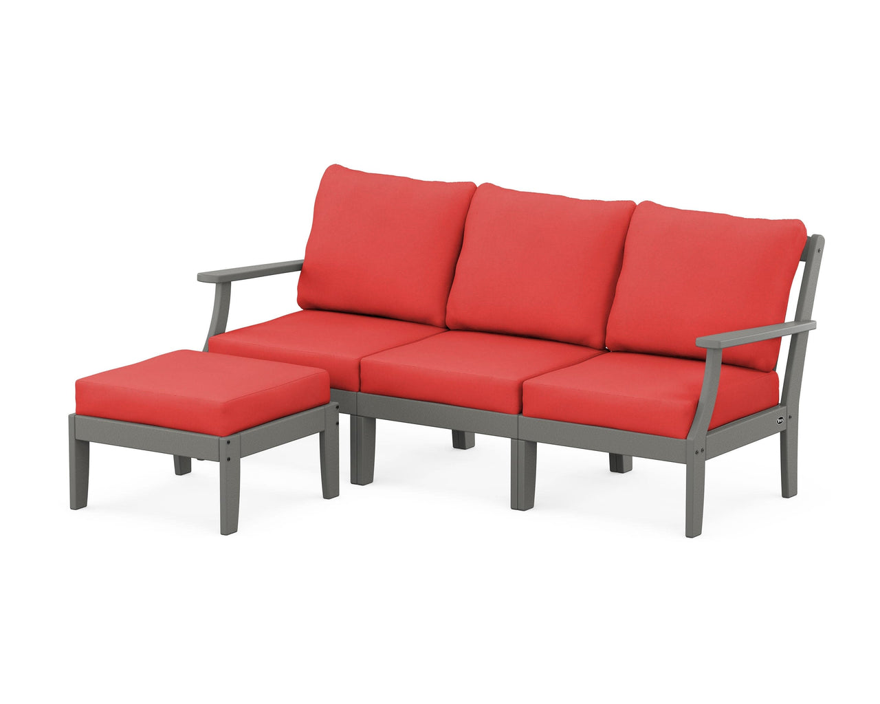 Trex Yacht Club Modular 4-Piece Deep Seating Set with Ottoman