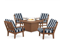 Thumbnail for Trex Cape Cod 5-Piece Deep Seating Set with Fire Pit Table