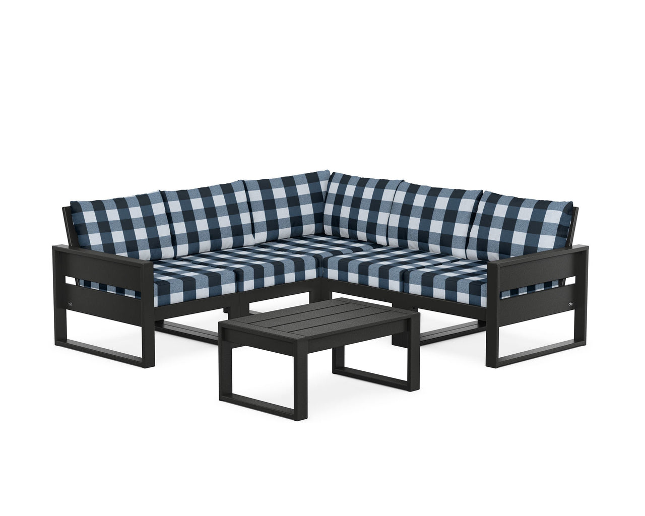 Trex Eastport 6-Piece Deep Seating Sectional + Coffee Table Set
