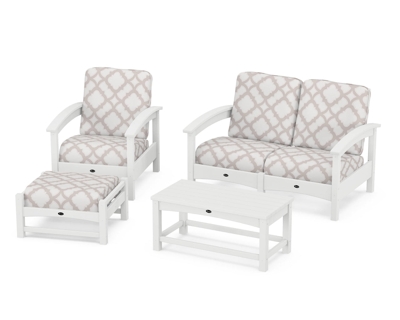 Trex Rockport 4-Piece Deep Seating Conversation Group