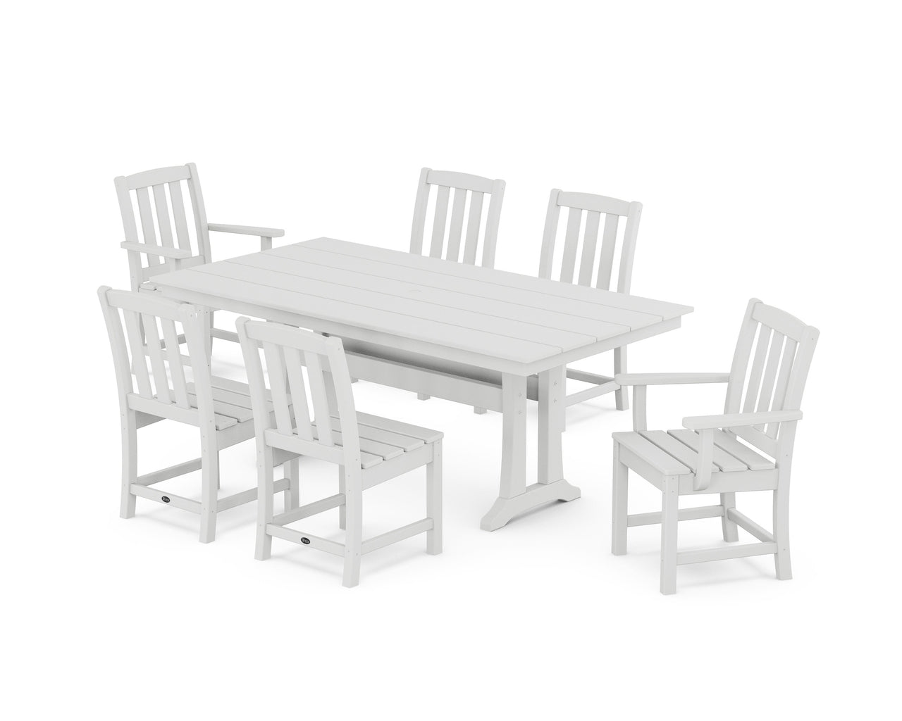 Trex Cape Cod 7-Piece Farmhouse Dining Set with Trestle Legs