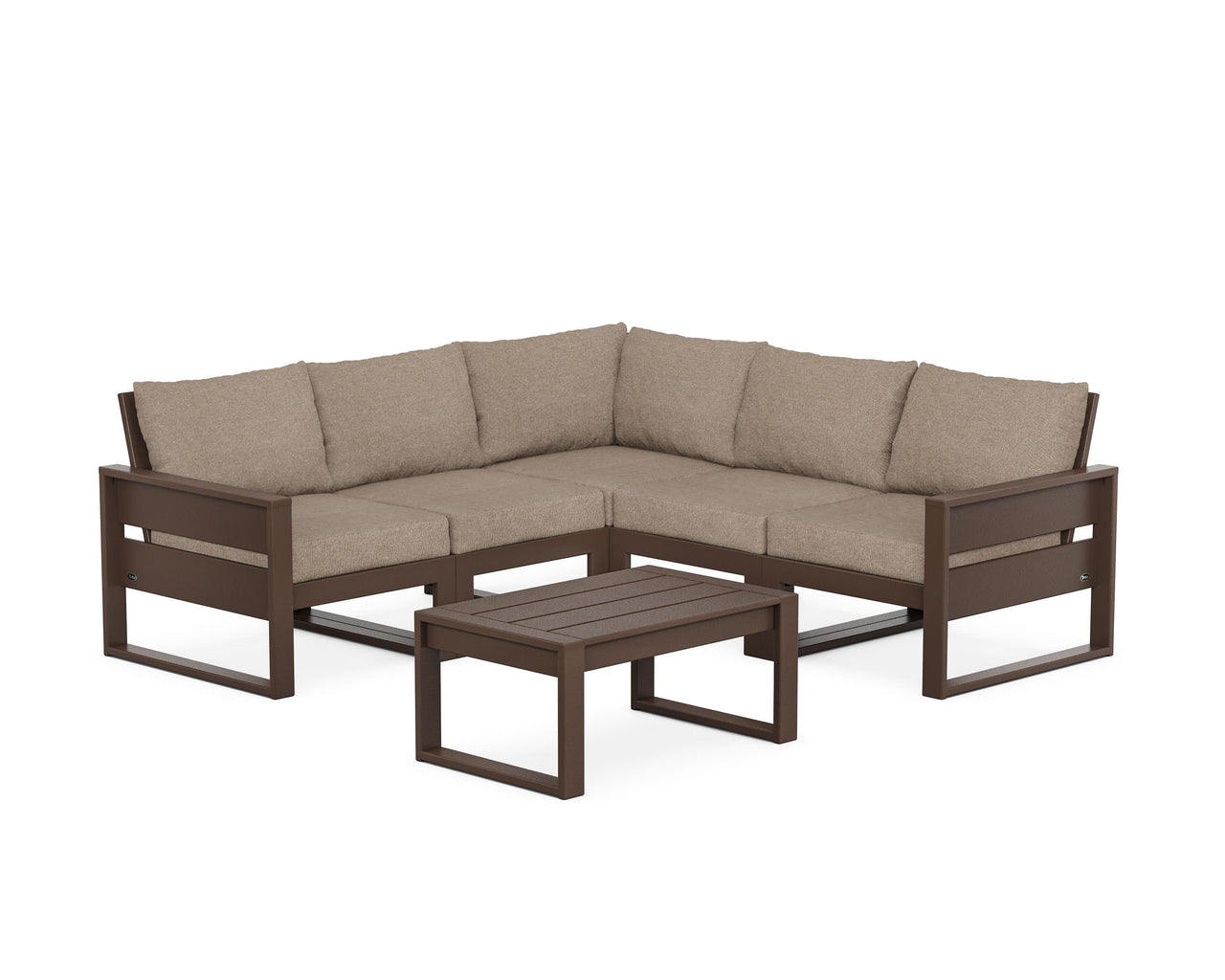 Trex Eastport 6-Piece Deep Seating Sectional + Coffee Table Set