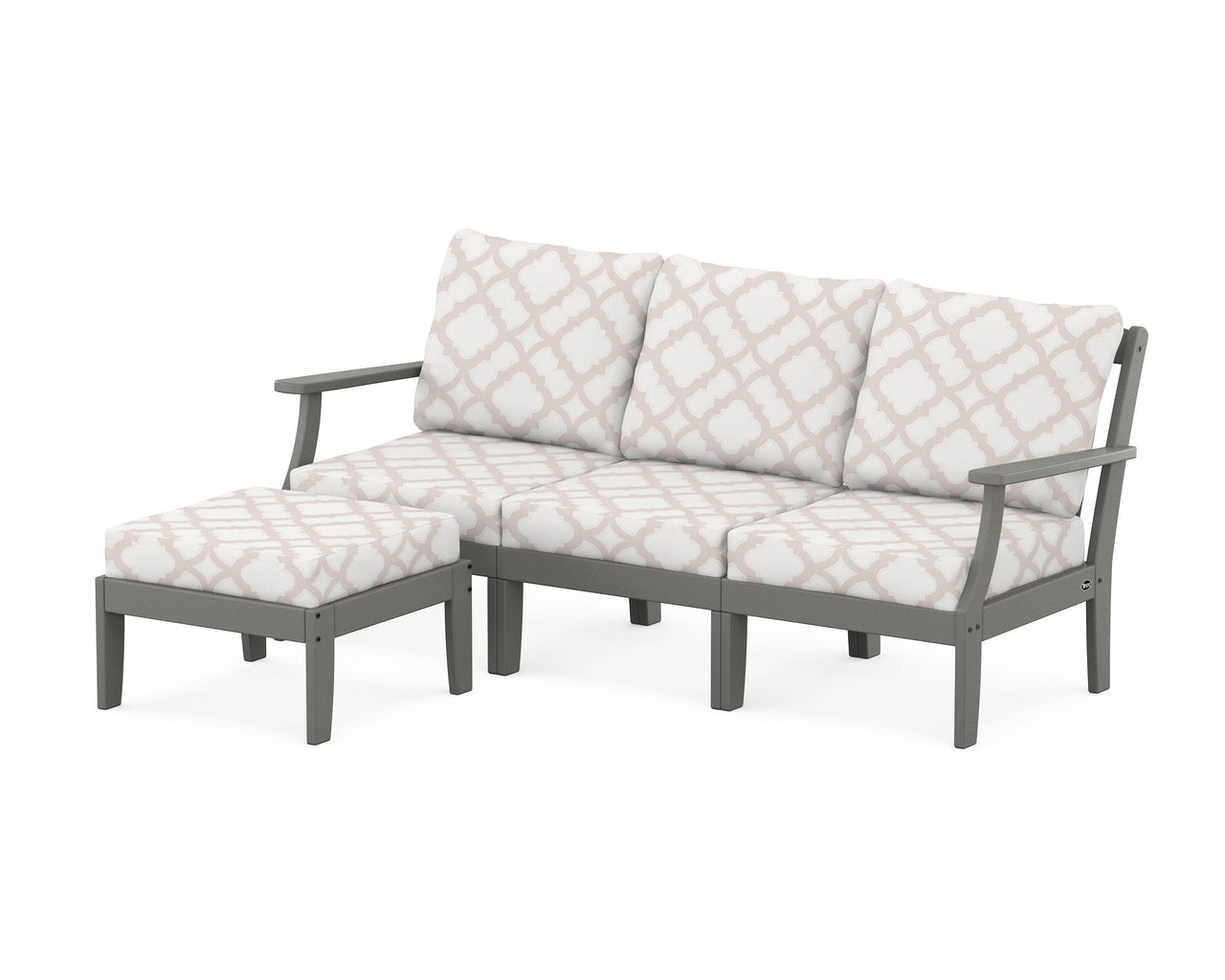 Trex Yacht Club Modular 4-Piece Deep Seating Set with Ottoman