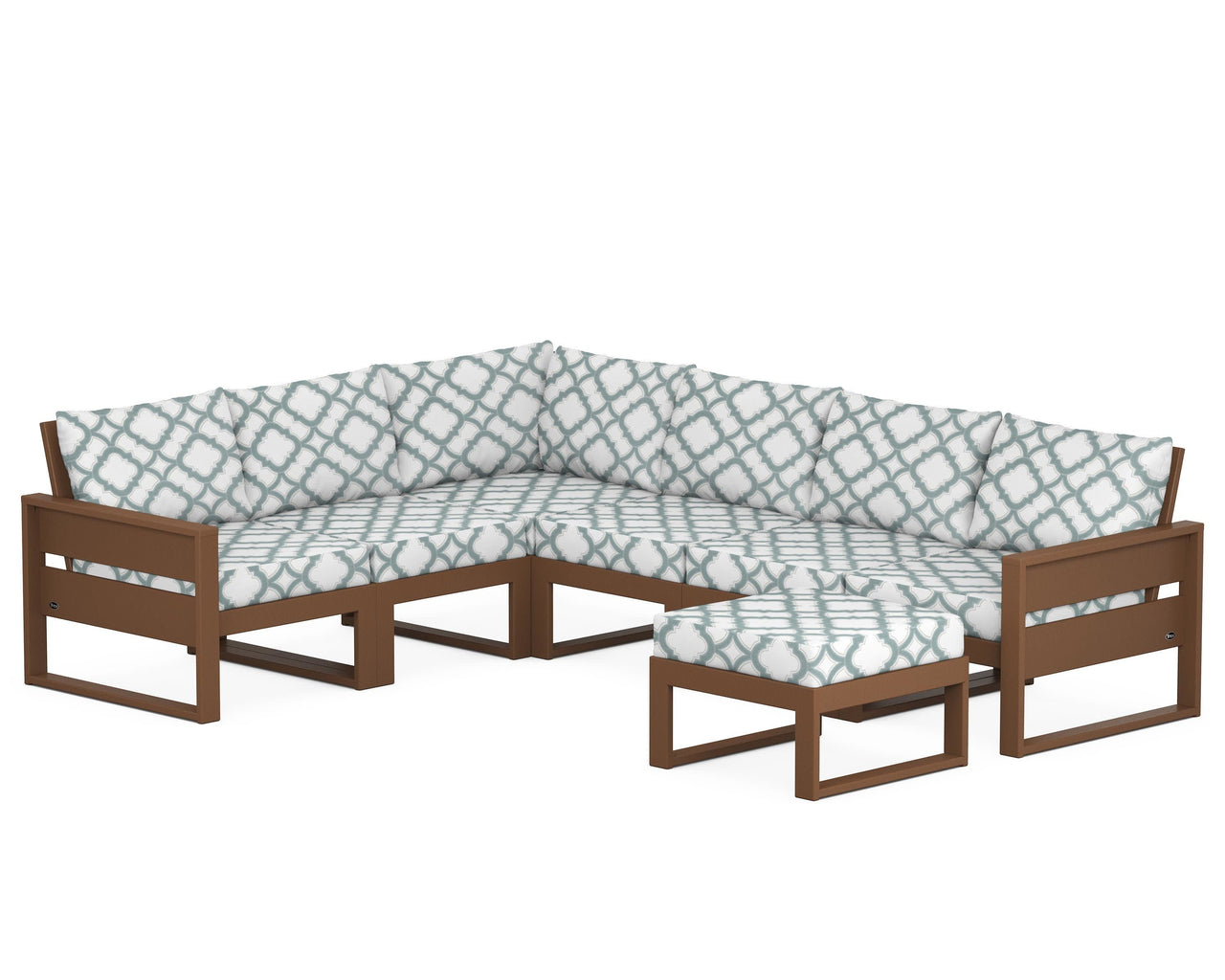 Trex Eastport 6-Piece Sectional with Ottoman