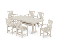 Thumbnail for Trex Cape Cod Arm Chair 7-Piece Farmhouse Dining Set with Trestle Legs - Sand Castle