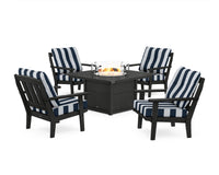 Thumbnail for Trex Cape Cod 5-Piece Deep Seating Set with Fire Pit Table
