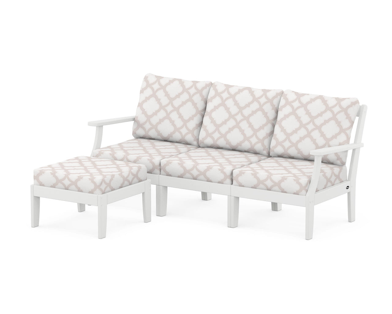 Trex Yacht Club Modular 4-Piece Deep Seating Set with Ottoman