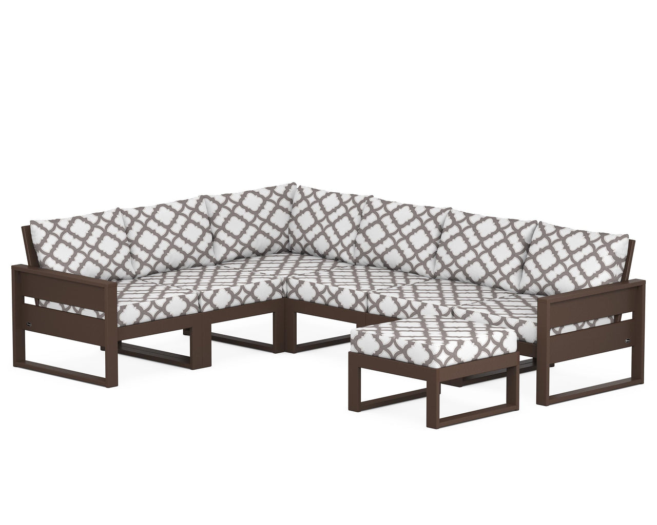 Trex Eastport 6-Piece Sectional with Ottoman