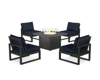 Thumbnail for Trex Eastport Modular 5-Piece Deep Seating Set with Yacht Club Fire Pit Table