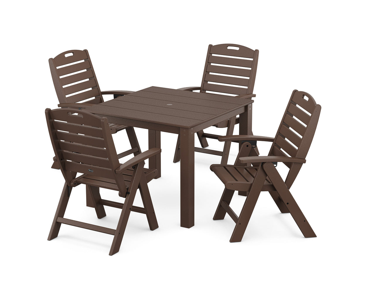 Trex Yacht Club Highback Chair 5-Piece Parsons Dining Set