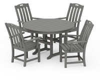 Thumbnail for Trex Yacht Club 5-Piece Round Arm Chair Dining Set