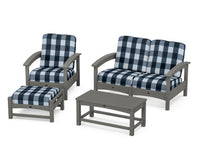 Thumbnail for Trex Rockport 4-Piece Deep Seating Conversation Group
