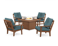 Thumbnail for Trex Cape Cod 5-Piece Deep Seating Set with Fire Pit Table