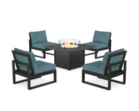 Thumbnail for Trex Eastport Modular 5-Piece Deep Seating Set with Square Fire Pit Table