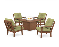Thumbnail for Trex Cape Cod 5-Piece Deep Seating Set with Fire Pit Table