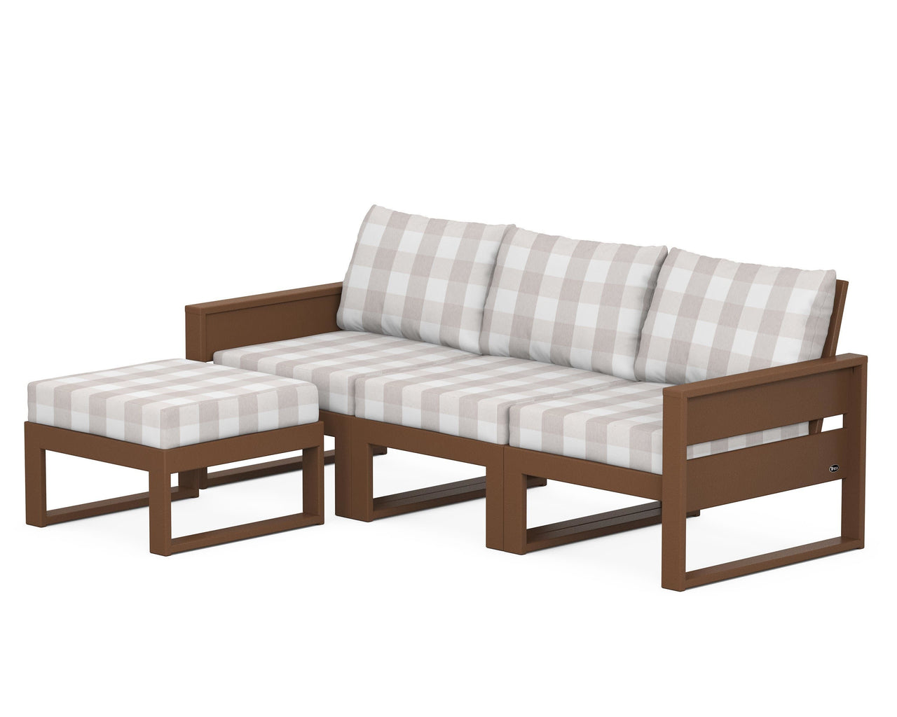 Trex Eastport 4- Piece Sectional with Ottoman
