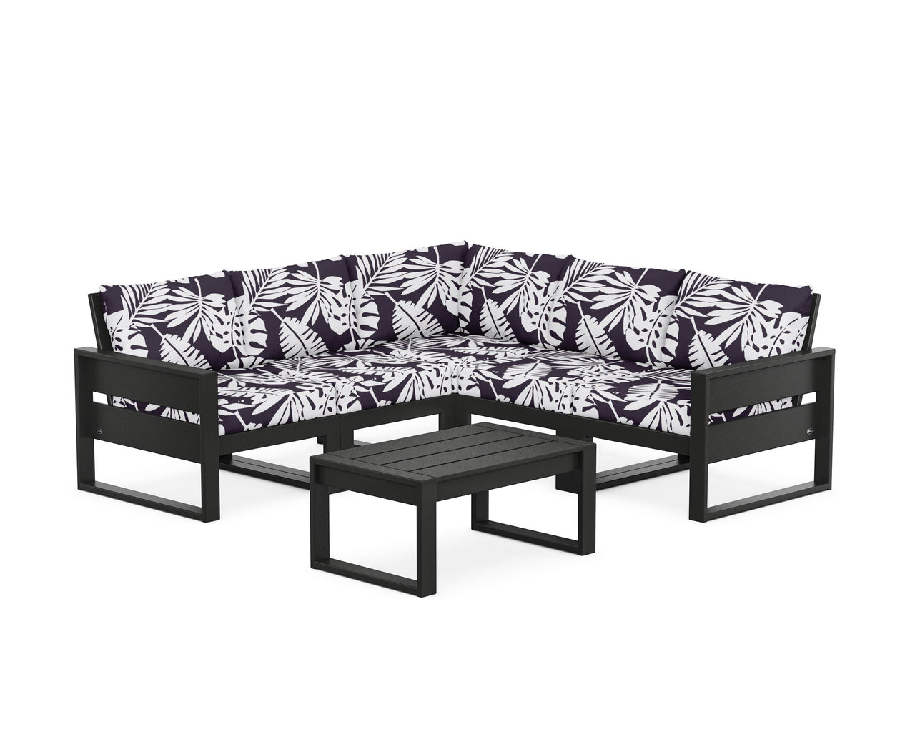 Trex Eastport 6-Piece Deep Seating Sectional + Coffee Table Set