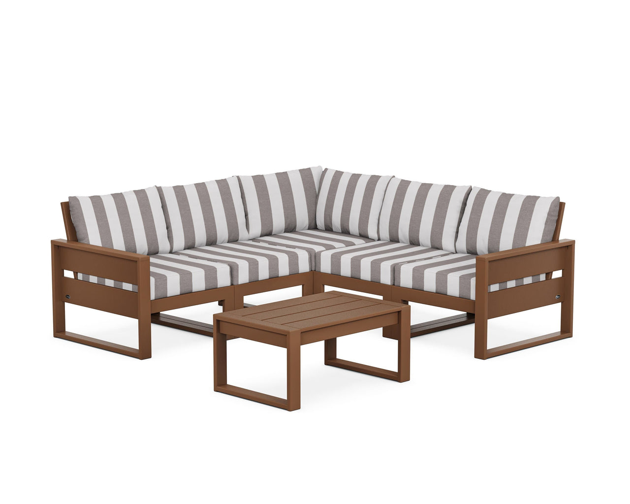 Trex Eastport 6-Piece Deep Seating Sectional + Coffee Table Set