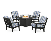 Thumbnail for Trex Cape Cod 5-Piece Deep Seating Set with Fire Pit Table