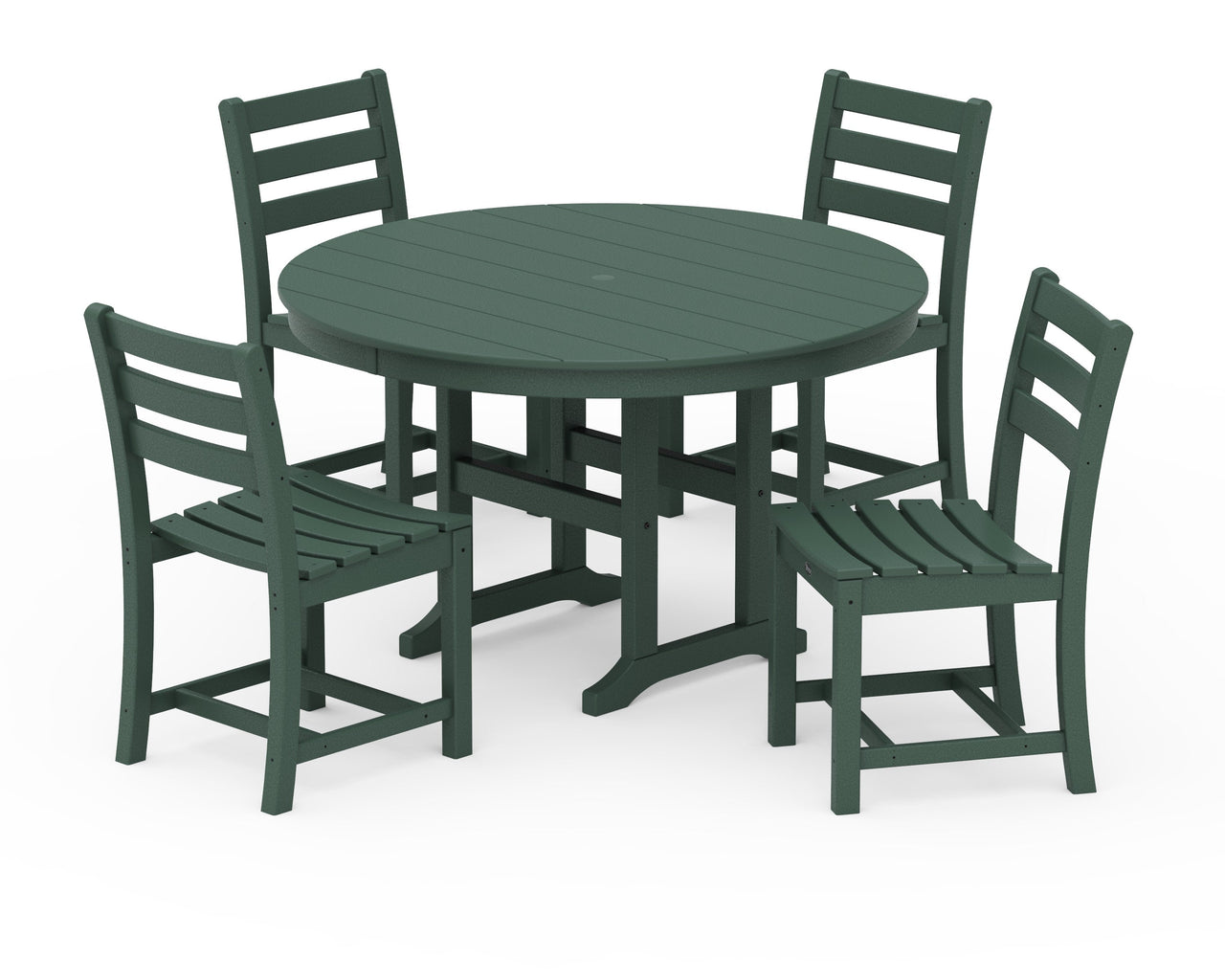 Trex Monterey Bay 5-Piece Round Side Chair Dining Set