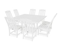 Thumbnail for Trex Yacht Club 9-Piece Farmhouse Trestle Side Chair Dining Set