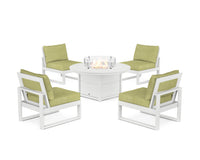 Thumbnail for Trex Eastport Modular 5-Piece Deep Seating Set with Round Fire Pit Table