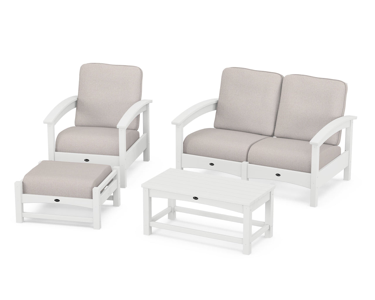 Trex Rockport 4-Piece Deep Seating Conversation Group