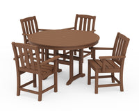 Thumbnail for Trex Cape Cod 5-Piece Round Farmhouse Dining Set