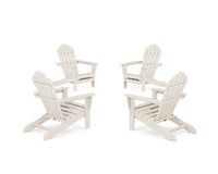 Thumbnail for Trex 4-Piece Monterey Bay Adirondack Chair Conversation Set - Sand Castle