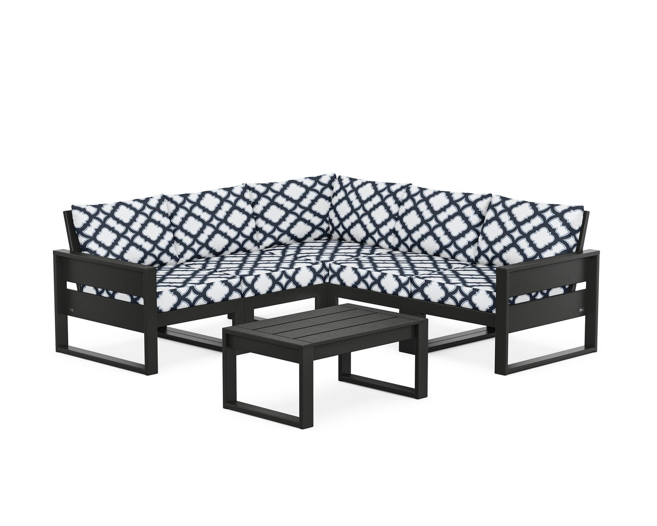 Trex Eastport 6-Piece Deep Seating Sectional + Coffee Table Set
