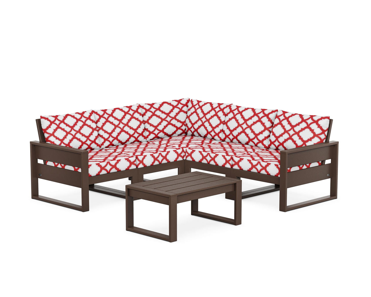 Trex Eastport 6-Piece Deep Seating Sectional + Coffee Table Set