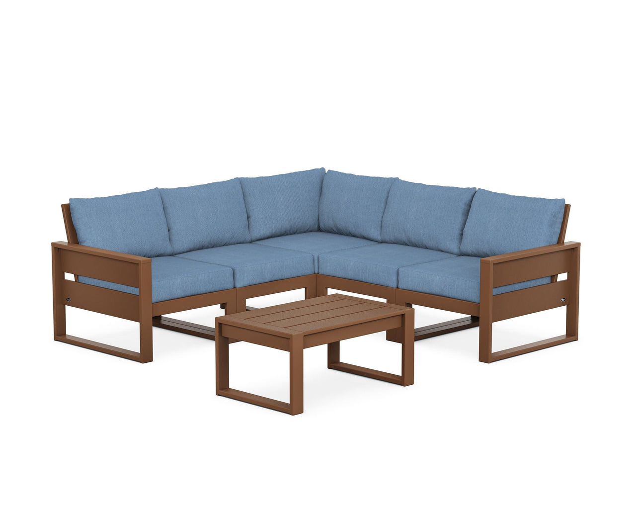 Trex Eastport 6-Piece Deep Seating Sectional + Coffee Table Set