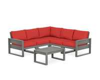 Thumbnail for Trex Eastport 6-Piece Deep Seating Sectional + Coffee Table Set