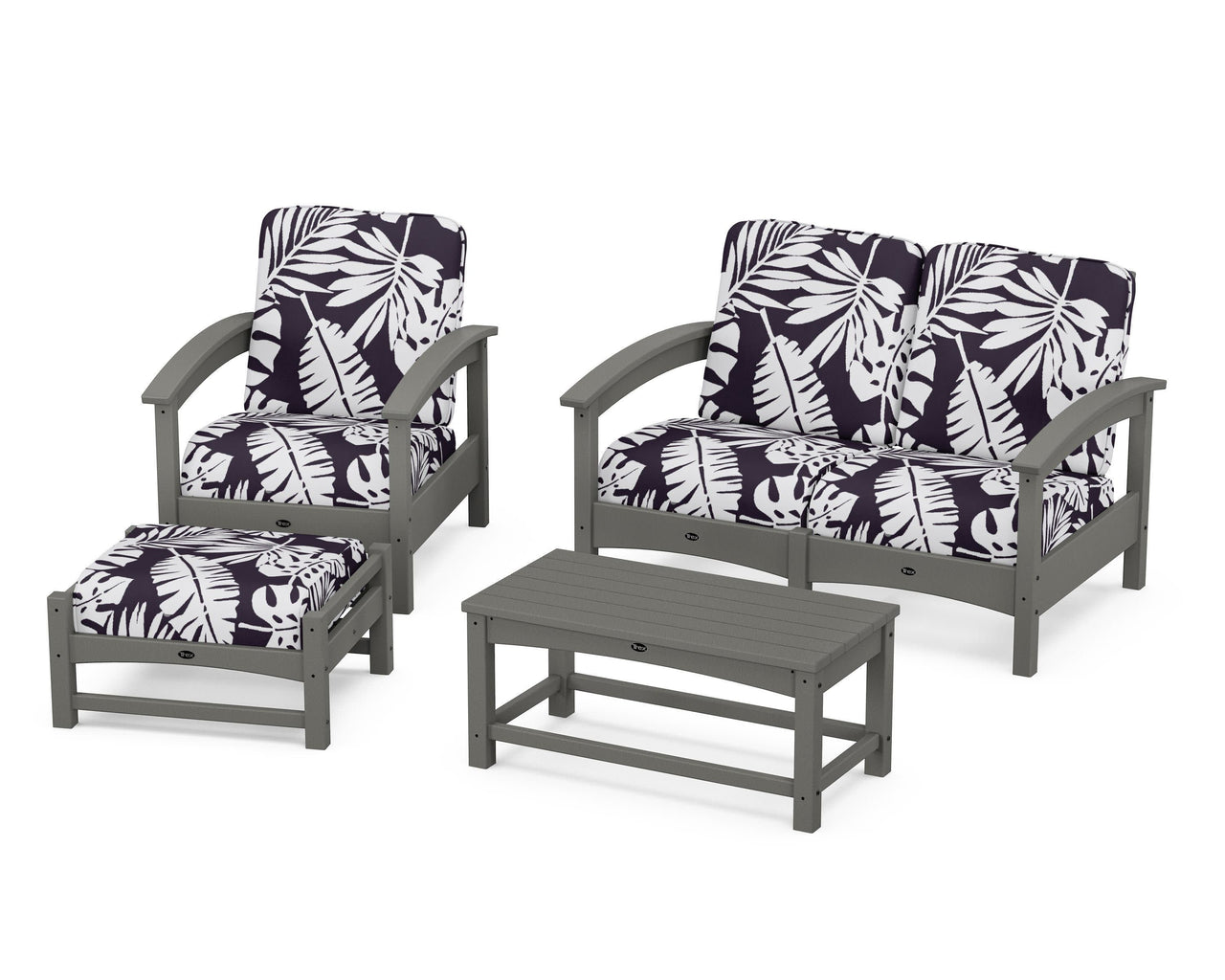 Trex Rockport 4-Piece Deep Seating Conversation Group