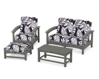 Thumbnail for Trex Rockport 4-Piece Deep Seating Conversation Group