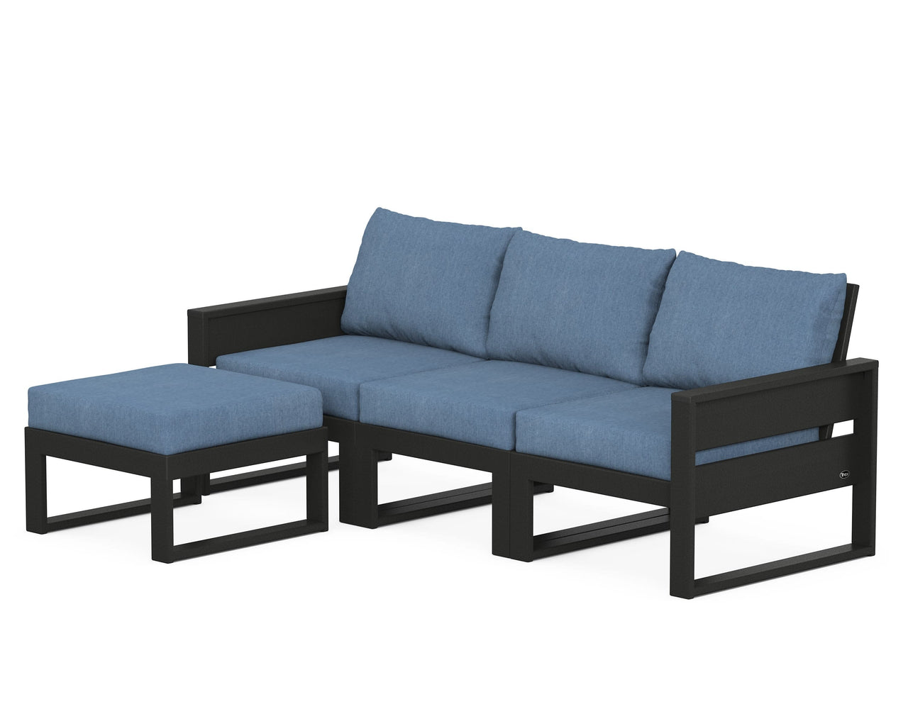 Trex Eastport 4- Piece Sectional with Ottoman