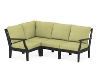 Thumbnail for Trex Yacht Club Modular 4-Piece Deep Seating Set