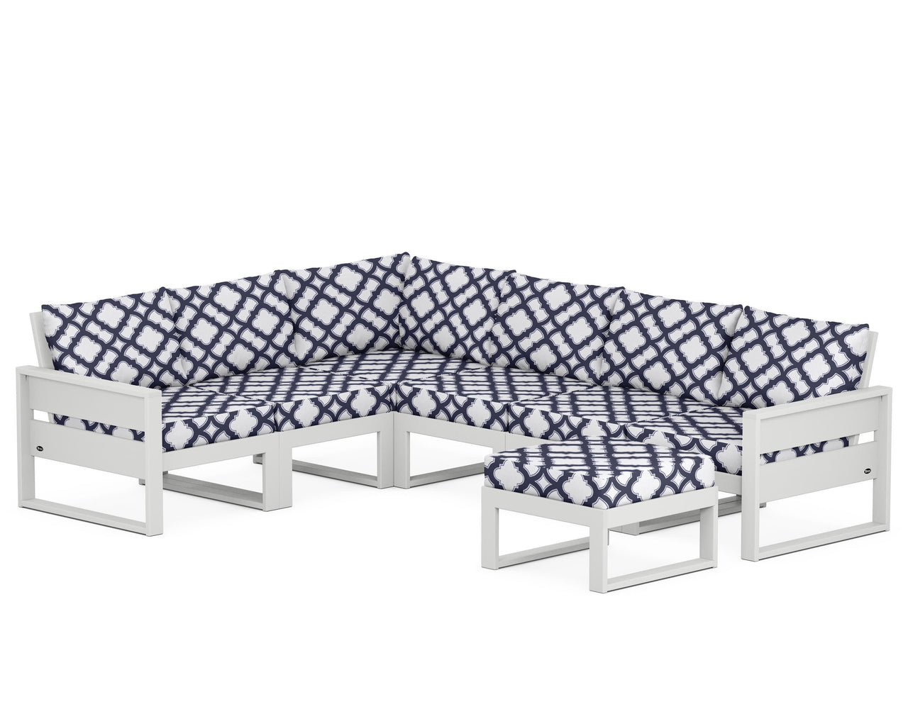 Trex Eastport 6-Piece Sectional with Ottoman