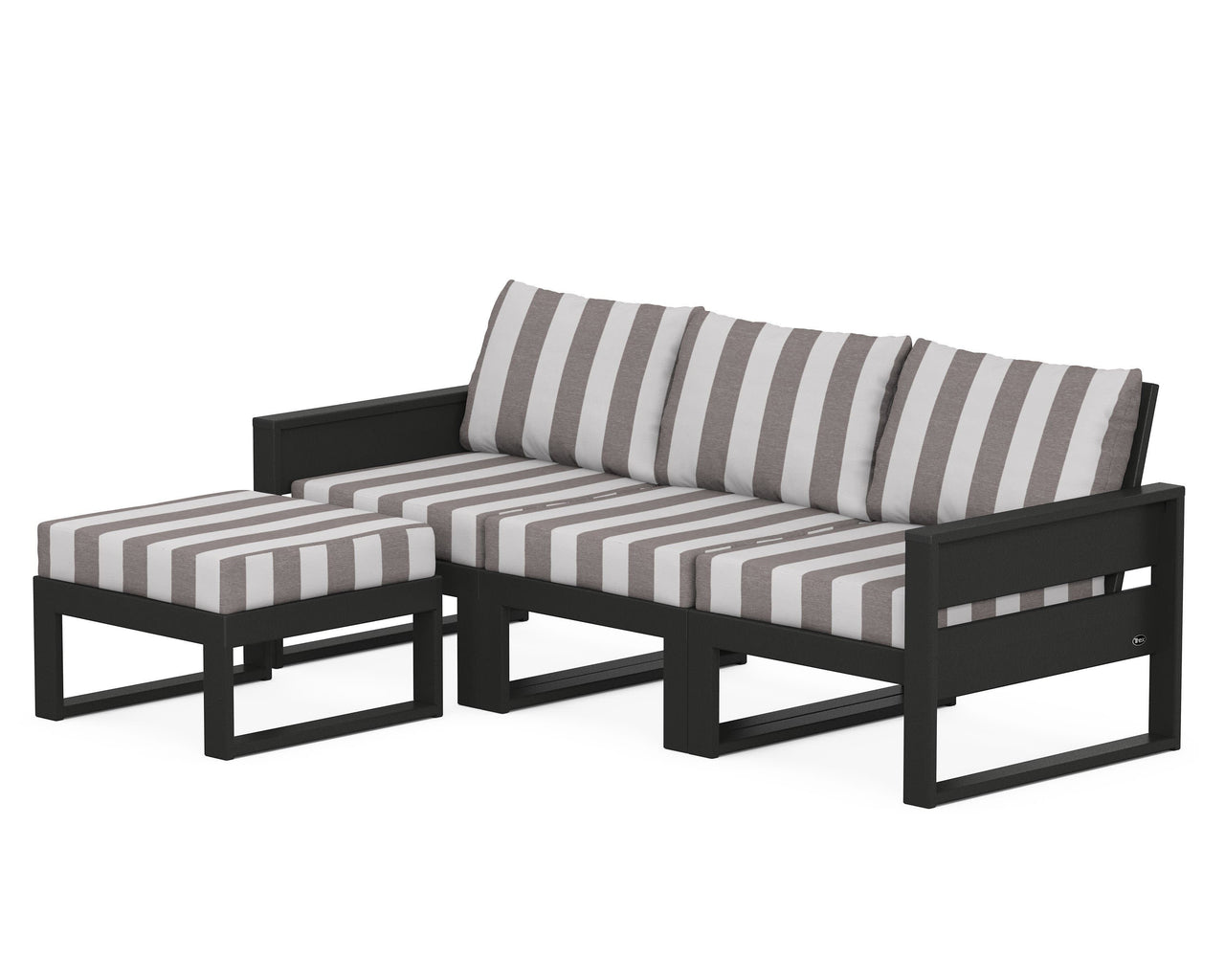 Trex Eastport 4- Piece Sectional with Ottoman